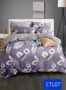 BỘ CHĂN GA GỐI COTTON LỤA DRAP24 - CTL07