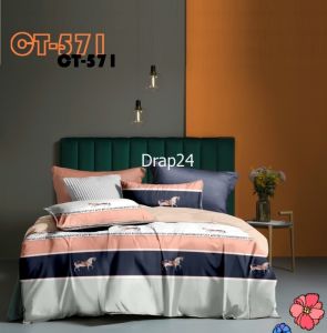 Bộ chăn ga gối Tencel - Drap24 TC571