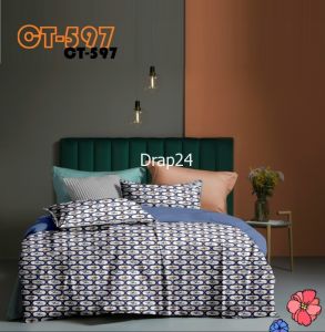 Bộ chăn ga gối Tencel - Drap24 TC597