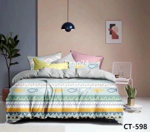 Bộ chăn ga gối Tencel - Drap24 TC598