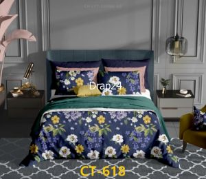 Bộ chăn ga gối Tencel - Drap24 TC618